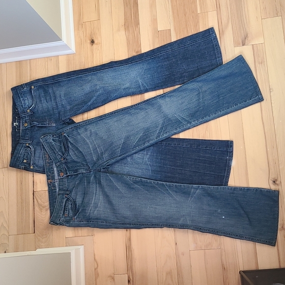 2 pairs - 7 For All Mankind jeans - Picture 2 of 7